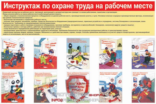 Плакаты по охране труда и технике безопасности купить в Рязани